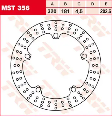 Markenprodukt TRW Bremsscheibe starr MST356