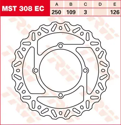 Direkt Vom Hersteller TRW Bremsscheibe starr MST308EC passend für Kawasaki