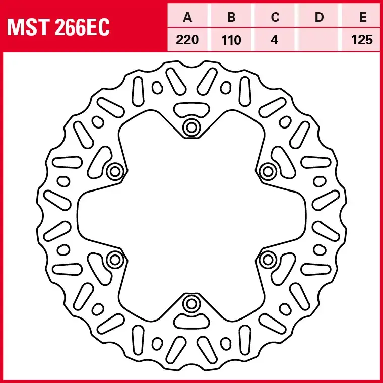 Sale TRW Bremsscheibe starr MST266EC passend für Husaberg & Benelli