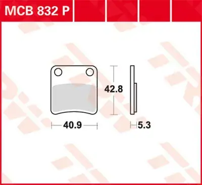 TRW Scheibenbremsbeläge MCB832P passend für Honda, Aprilia, Gilera Neu