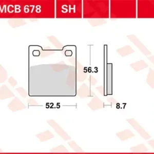 Angebot TRW Scheibenbremsbeläge MCB678 passend für Suzuki RF 900 R
