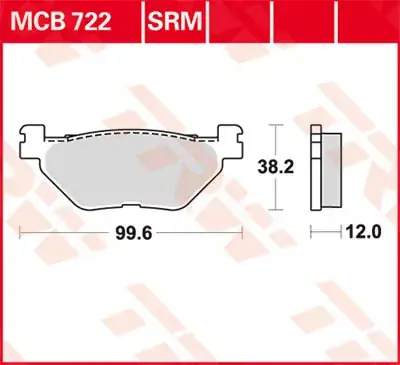 Rabatt Scheibenbremsbeläge MCB722SRM passend für Yamaha T-MAX