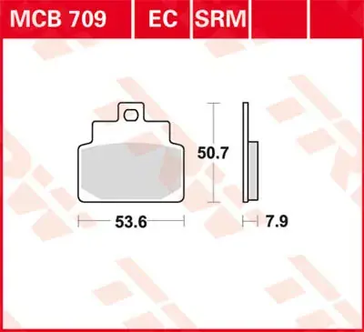 TRW Scheibenbremsbeläge MCB709EC passend für Aprilia Rabatt