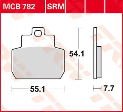 Top-Seller TRW Scheibenbremsbeläge MCB782 passend für Piaggio X8 250