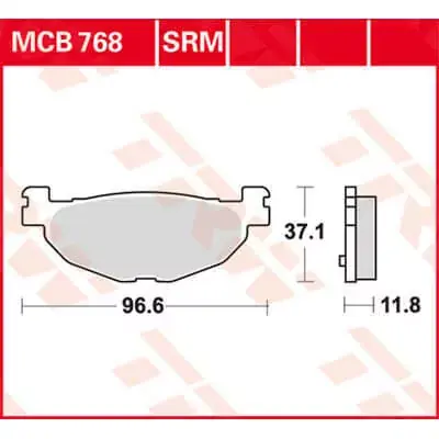 Echt TRW Scheibenbremsbeläge MCB768 passend für Yamaha Roller