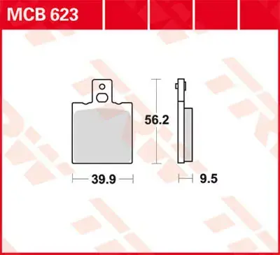 TRW Scheibenbremsbeläge MCB623 passend für Honda NSR 125 R Billig