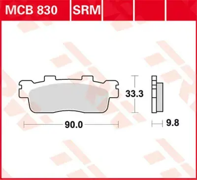 Schnäppchen TRW Scheibenbremsbeläge MCB830 passend für Kawasaki