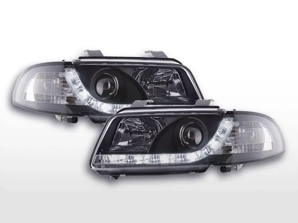 Wochenendangebot Daylight LED Scheinwerfer Set passend für Audi A4 B5 8D 94-99 schwarz
