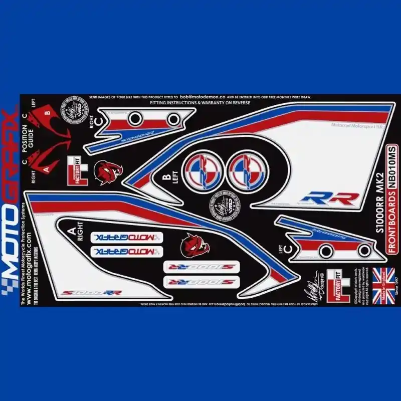 Nur Für Kurze Zeit Motografix Steinschlagschutz vorne passend für BMW S 1000 RR 2015-2016