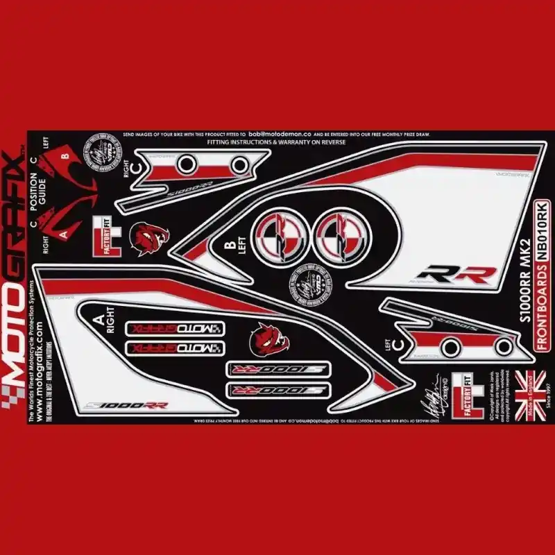 Motografix Steinschlagschutz passend für BMW S 1000 RR 2015-2016 Nur Für Kurze Zeit