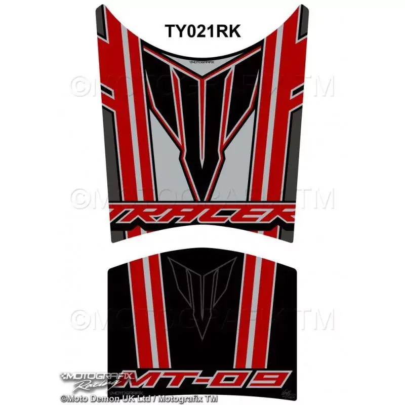 Sale Motografix 3D Gel Tank Pad Red/Black passend für Yamaha MT-09 Tracer