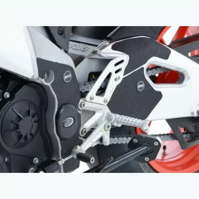 Begrenztes Angebot R&G Eazi-Grip Stiefel Schutz Pads Set passend für Aprilia RSV4 / RF / RR / Factory 2009-2020