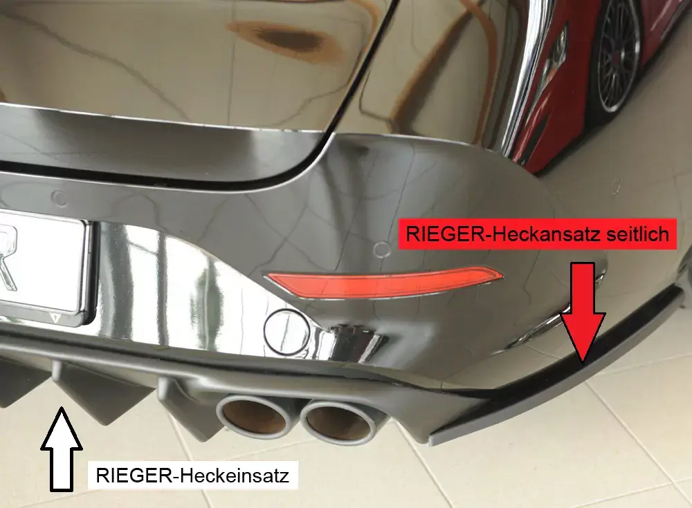 Neu Im Sortiment Rieger Heckschürzenansatz rechts passend für Seat Leon (KL) 5-türig ST/Sportstourer 09.20–06.24