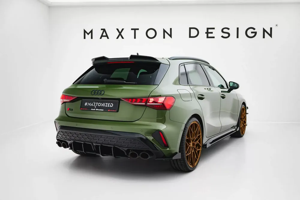 Street Pro Heck Ansatz Diffusor + Flaps passend für Audi S3 Sportback 8Y Facelift Solange Der Vorrat Reicht
