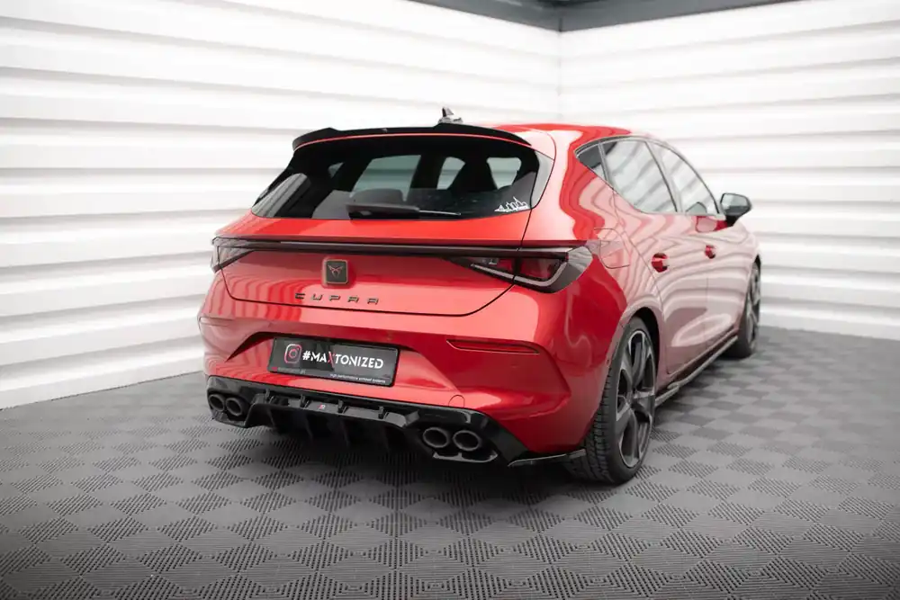 Preisreduziert Diffusor Heck Ansatz passend für Cupra Leon Hatchback Mk1