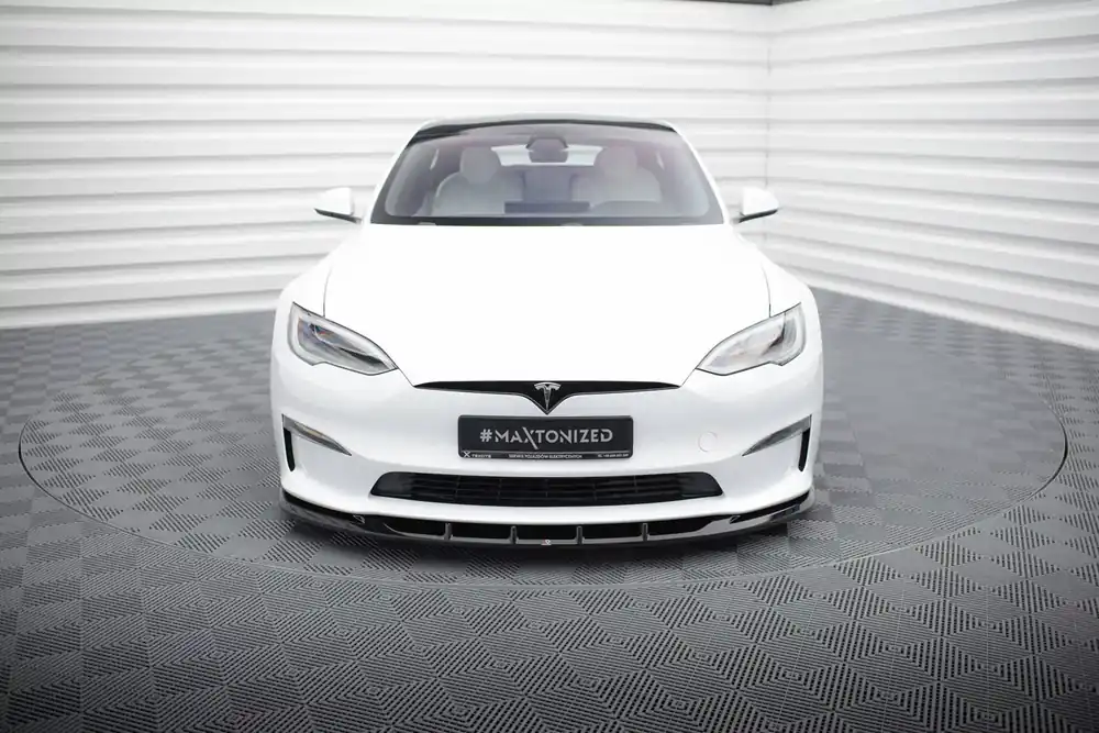 Bestpreis Front Ansatz V.3 passend für Tesla Model S Plaid Mk1 Facelift