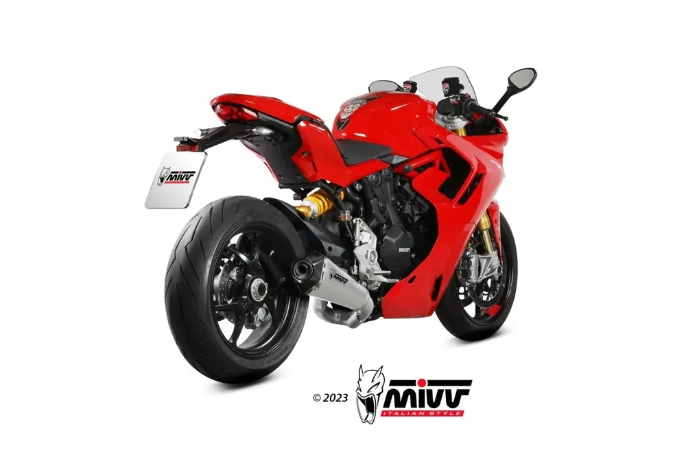 Zertifiziert MIVV Delta Race Edelstahl Endschalldämpfer passend für DUCATI SuperSport 950 21-23