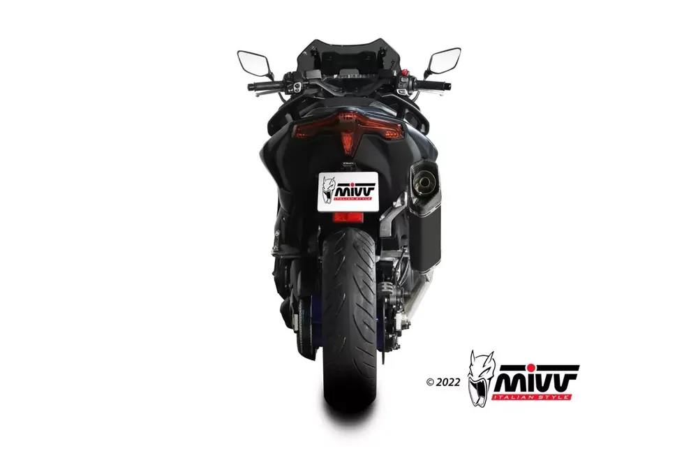 Markenware MIVV SR-1 Titan Schwarz passend für YAMAHA T-MAX 560 22-23