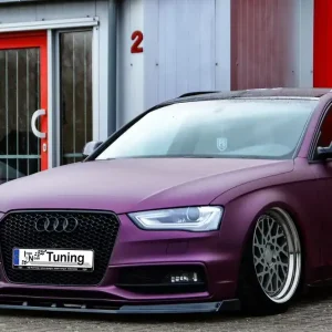 Aktuell Cup Frontspoilerlippe mit Wings passend für Audi A4 S4 B8 Facelift S-Line (2011–2015)