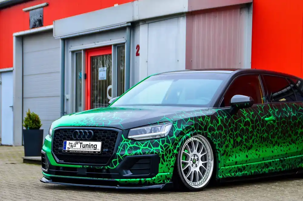 Cup Frontspoilerlippe mit Wing passend für Audi Q2 GA Finale Aktion
