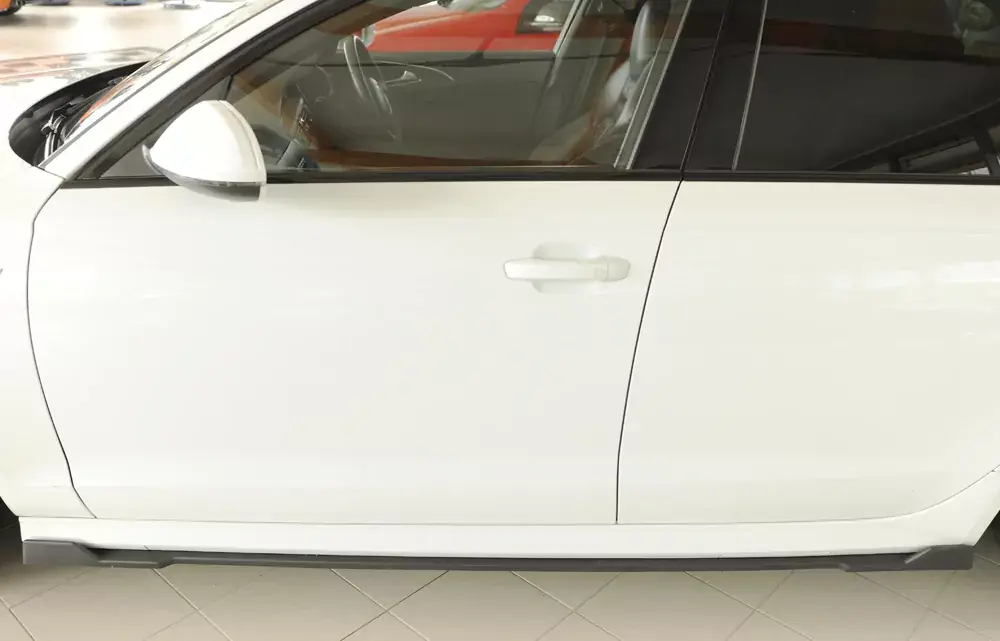 Rieger Seitenschweller links ansatz matt schwarz für Audi A6 S6 (4G/C7) Lim. 09.14- (ab Facelift) Wochenendangebot