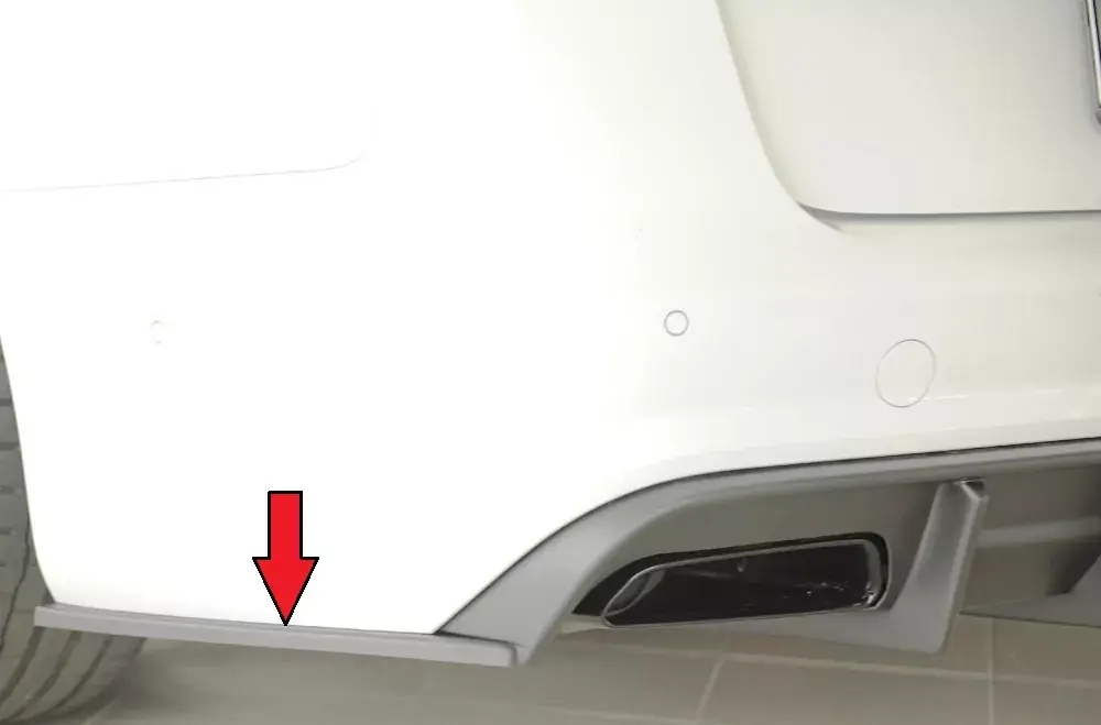 Highlight Rieger Heckschürzenansatz seitlich links passend für Audi A6 S6 (4G/C7) Avant ab 09/2014