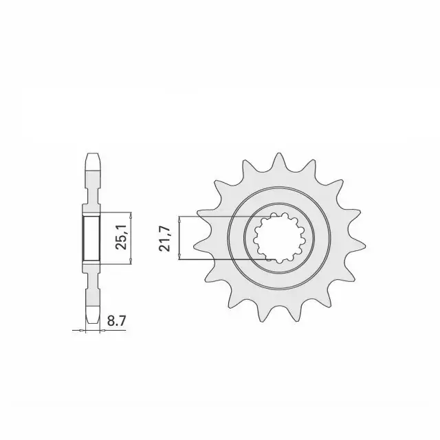 Ritzel 15 Zähne Teilung 525 passend für Kawasaki Sonderangebot