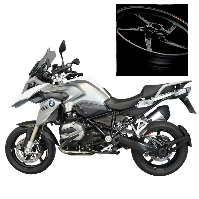 Jetzt Bestellen OZ Piega Umbausatz 17" passend für BMW R 1250 GS Schwarz inkl. alpha Racing Bremsscheiben
