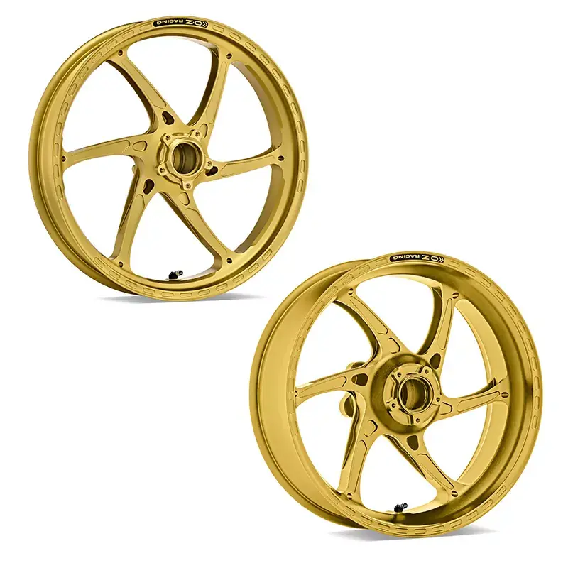 Schnäppchen OZ Gass RS-A Aluminium Felgensatz gold matt passend für Kawasaki Z1000 2014–2020