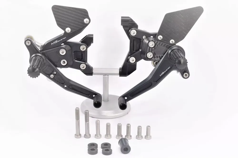 MG Biketec Sportfussrastenanlage passend für Ducati 959 Panigale V2 (2016–2019) Markenprodukt