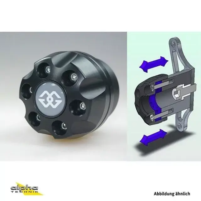 Beliebt Gilles Sturzpads passend für Suzuki SV650 WCX0/WCX1 2016- schwarz