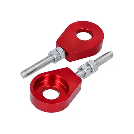 Kettenspanner 12mm Alu Puch / Simson / Kreidler / Sachs rot Sale