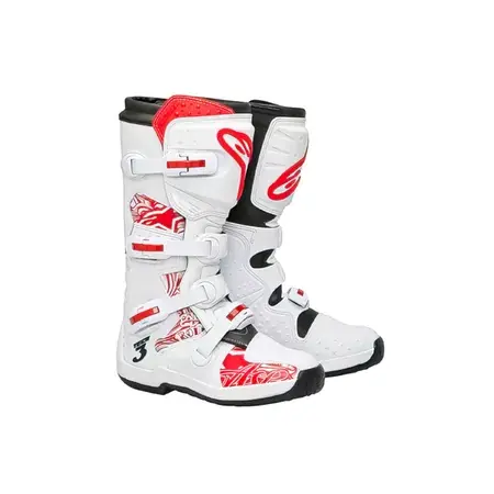 Stiefel Alpinestars Tech 3 weiß/rot 15 Schneller Versand