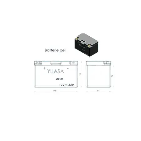 Markenprodukt Batterie Yuasa 12V - 6AH YTZ10S Wartungsfrei Yamaha T-Max 500cc