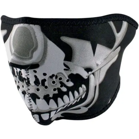 Jetzt Bestellen Halbe Maske chrom Totenkopf