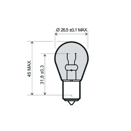 Blinkerbirne orange, 12V 21W, BA15S Knallerangebot