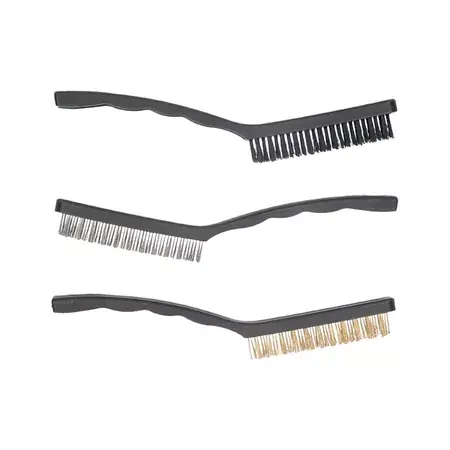 Rabatt Bürstenset (x3) Stahl, Messing, Kunststoff