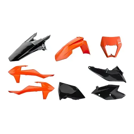 Zertifiziert Verkleidungskit Polisport Enduro orange / schwarz KTM EXC / EXC-F