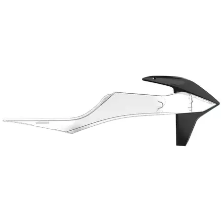 Kracherpreis Seitenverkleidungen vorn Polisport schwarz / transparent KTM SX / SX-F