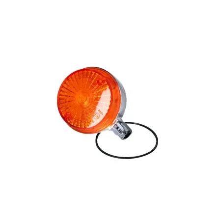 Blinker hinten 80mm orange / Endkappe Chrom Simson S51 Mega-Angebot