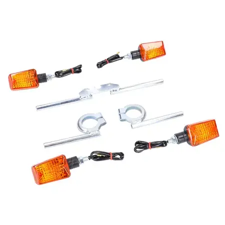 Neu Im Sortiment Blinker Set 12V 20W mit Blinkerträger verzinkt Simson S50 / S51 / S70