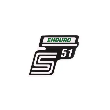 Ausverkauf Schriftzug S51 Enduro Folie / Aufkleber grün Simson S51