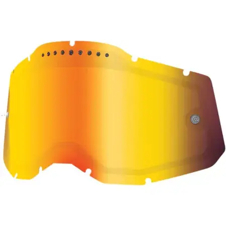 Bestseller Ersatzglas doppelt 100% Racecraft 2 / Accuri 2 / Strata 2 rot verspiegelt