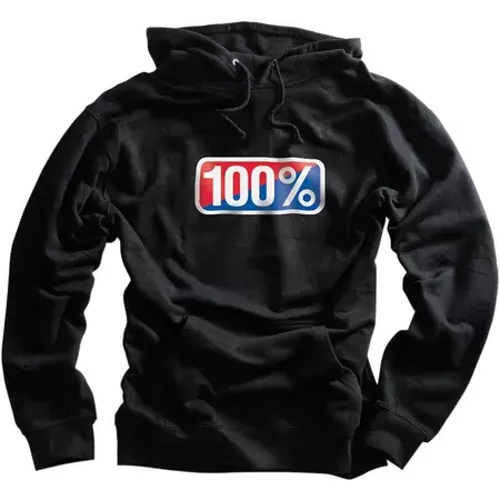 Hoodie 100% Classic schwarz Echt