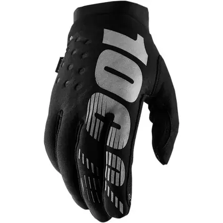 Handschuhe 100% Damen Brisker schwarz / grau Billig