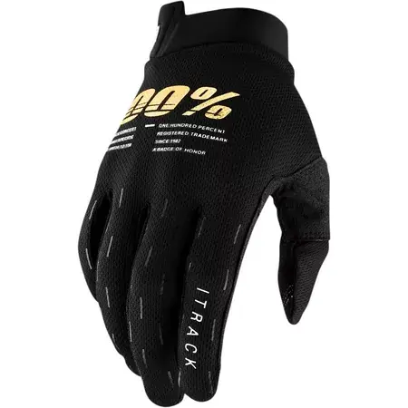 Handschuhe 100% iTRACK schwarz Sonderaktion