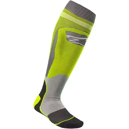 Strümpfe MX Alpinestars MX Plus 1 gelb / gris Finale Aktion