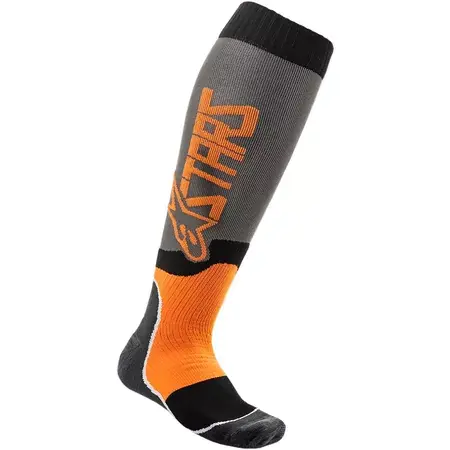 Strümpfe MX Alpinestars MX Plus 2 grau / orange Abverkauf