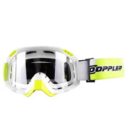 Beliebt Crossbrille Doppelglas Doppler weiß / gelb