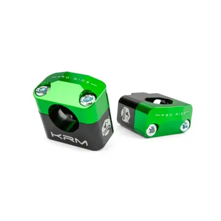 Preisreduziert Lenkerklemmen 28mm KRM schwarz / grün